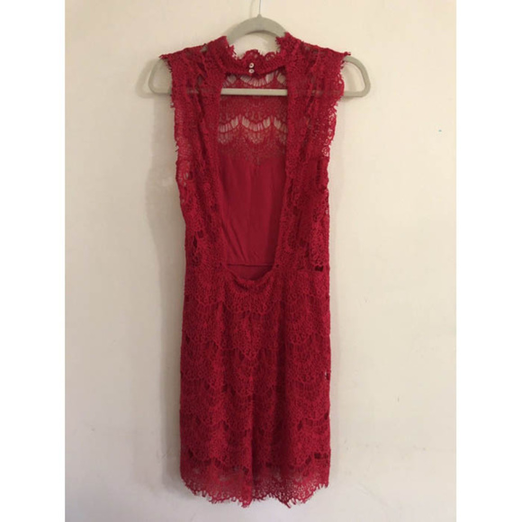 ⭐NWT⭐ Free People Red Lace mini *MSRP $98* size M - Picture 5 of 6